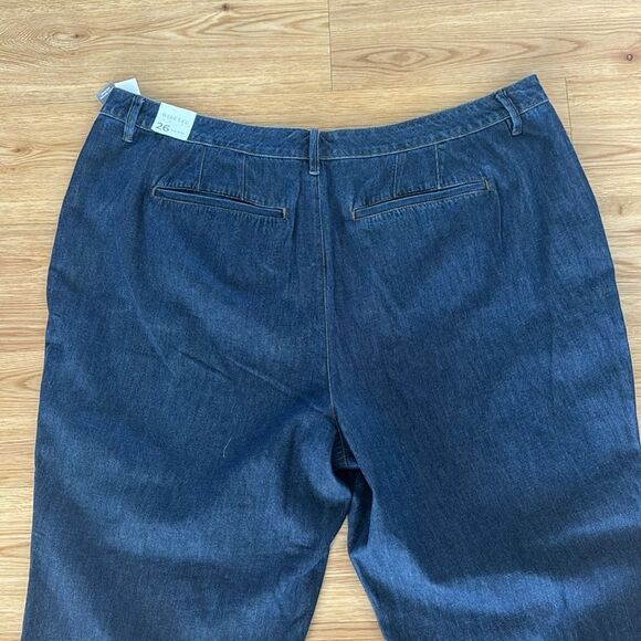 Lane Bryant Women's Dressy Trouser Jeans Sz 26 Mid Rise Classic Plus Blue New - Picture 11 of 11